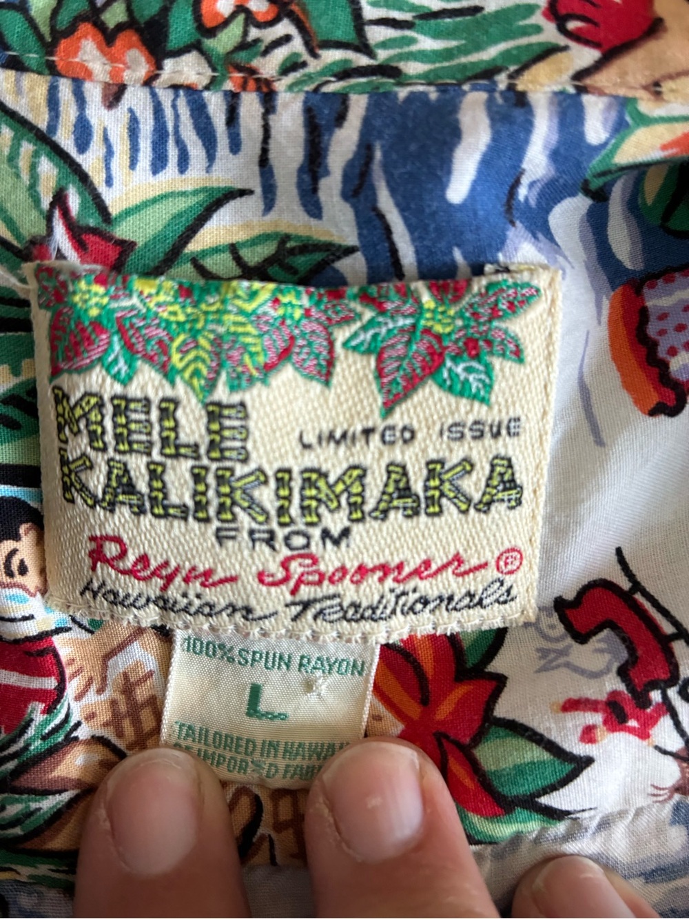 Reyn Spooner Mele Kalikimaka Eddy Y Christmas Hawaiian Shirt L Rayon - Picture 3 of 5